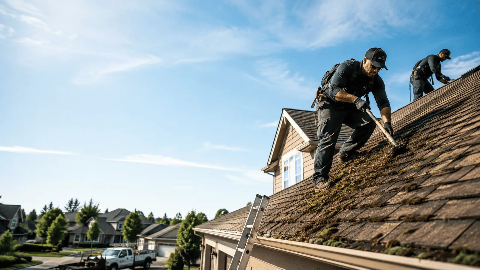 Roof Moss Removal in Roxana, IL near me